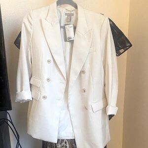 H&M Cream Blazer Size Small NWT